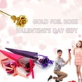 thumbnail image 3 of Twowood Gold Foil Rose Plated Fake Artificial Flower Valentine Christmas Romantic Gift, 3 of 10
