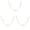 Gold 3PCS, variant on Women's Fashion Necklace Gold Neck Chain Without Pendant Gold Chain Necklace For Women