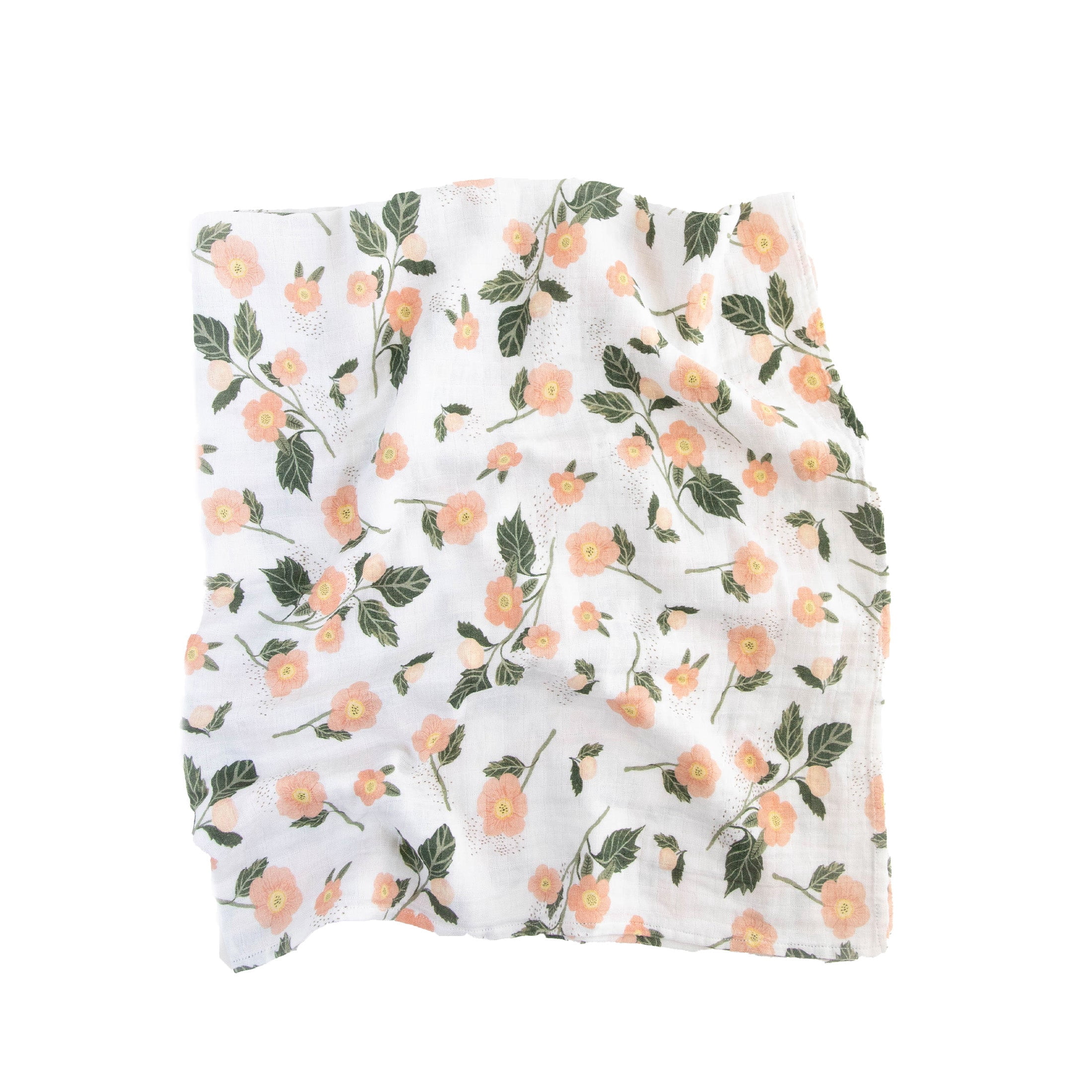 Red Rovr 100% Organic Cotton Muslin Swaddle Infant Blanket 2 Pk, Unisex, Blushing Bloom