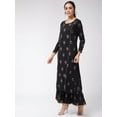 thumbnail image 4 of Pannkh Women's Foil Printed And Embroidered Long Kurta, 4 of 8