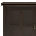 thumbnail image 3 of Simpli Home Artisan 60 inch Wide Solid Wood Contemporary Large Sideboard Buffet in Dark Chestnut Brown, 3 of 13
