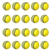 Infidev 20Pcs/Pack Golf Balls Stripe Foam Sponge Balls Practice Training Aids for Men and Women