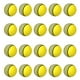thumbnail image 1 of Fiudx Pelotas de Espuma a Rayas, Material Eva Suave y Ligero, Diseño de Colores Brillantes, Juego de 20 Unidades, Flexibles y Elásticas, Herramienta de Entrenamiento Deportivo, Multiusos, 42 Mm de Di, 1 of 4