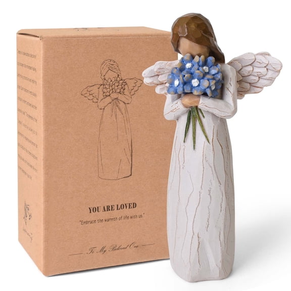 Forget Me Not Angel Figurine – Memorial Gift for Loss, Sympathy & Remembrance