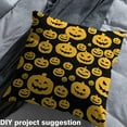 thumbnail image 2 of jejeloiu Halloween Spooky Pumpkin Fabric by the Yard 5 Yards,Trick Or Treat Fabric for Sewing,Yellow Black Home Decor Fabric by the Yard For Girl Boy,Breathable Room Decoration, 2 of 6