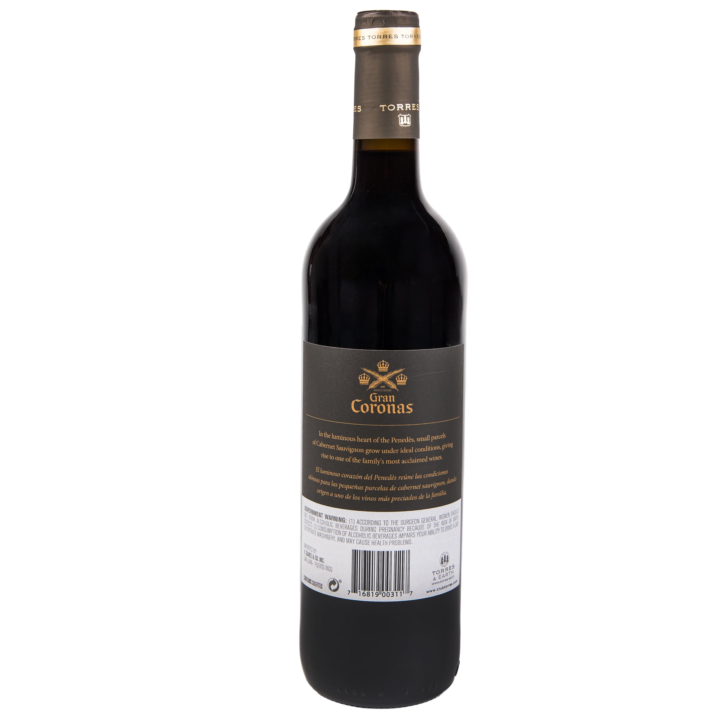 Torres Gran Coronas Reserva Red Wine, 750 ml, Penedes, Spain, 14.5