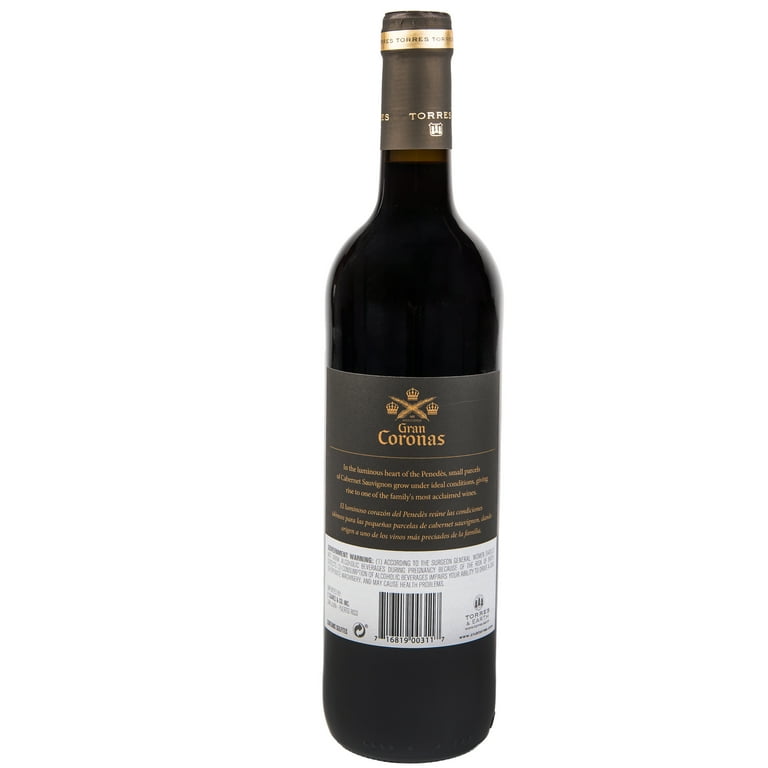 Torres Gran Coronas Reserva Red Wine, 750 ml, Penedes, Spain, 14.5