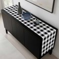 thumbnail image 5 of Vintage Farmhouse Table Runner 70 Inches Long, Black and White Checkered Kitchen Coffee Dining Table Decoration for Home Party Birthday Wedding Home Decor 13x70 Inches, 5 of 8