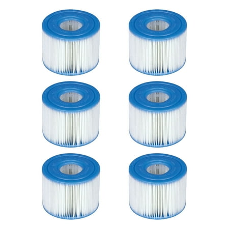 Intex PureSpa Type S1 Easy Set Pool Filter Cartridges (6 Filters) | (Best Type Of Pool Filter)