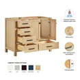 thumbnail image 2 of Ariel Cambridge 42 Inch Single Sink Base Cabinet In Oak, 2 of 10