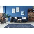 thumbnail image 2 of Ladole Rugs Solid Color Shaggy Meknes Durable Beautiful Turkish Indoor Area Rug Carpet in Blue 6'5" x 9'5", 2 of 4