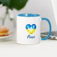 thumbnail image 3 of CafePress - Ukraine Flag Peace Dove Mugs - 11 oz Ceramic Mug - Novelty Coffee Tea Cup, 3 of 4