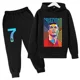 thumbnail image 3 of Conjunto de sudadera y pantalones deportivos para niños, conjunto de 2 piezas para niños y niñas, ropa para niños con estampado de avatar de Ronaldo, 3 of 5
