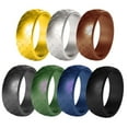 thumbnail image 4 of Anillos de silicona Sunnimix 7 piezas para hombres deportivos Talla 12, 4 of 8