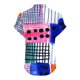 thumbnail image 4 of Vestidos Casuales Para Mujer, Blusas De Mujer De Moda Camiseta informal de manga corta con cuello en V y botones para mujer, 4 of 5