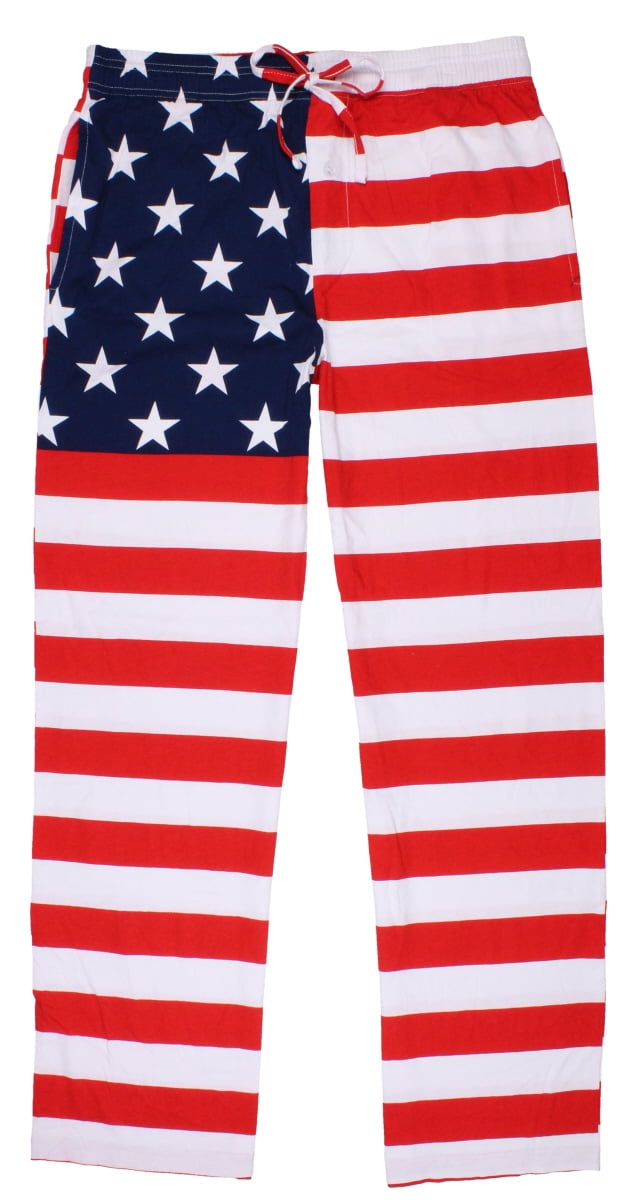 Men's All American Flag Patriotic Stars and Stripes Lounge Pant