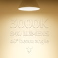 thumbnail image 5 of 6 Pack PAR30 Short Neck LED Flood Light Bulb, Dimmable, 12W 75W Equiv., High CRI90+, 3000K Warm White, 840Lm, E26 Medium Screw Base, Energy Star & UL Listed LED Spotlight, 5 of 6