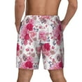 thumbnail image 2 of Lsque Mens Swim Trunks Peonies And Roses Pattern - Bathing Suit Compression Liner - Beach Swim Shorts Swimwear - (S-3XL) - Stretch Quick Dry -Medium, 2 of 9