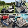 thumbnail image 6 of Golf Cart Seat Covers for 2 Seater,Christmas Snowman Microfiber Cart Seat Towel Blanket,Vintage Xmas Tree Poinsettia Winter Snowflake Absorbent NonSlip Bench Seats Protector for Golf Course 51"x31", 6 of 9