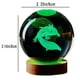 thumbnail image 3 of Lámpara de escritorio, regalo, bola de cristal 3D, luz nocturna con LED de color fantasma de madera, lámpara de bola de cristal de 2,35 pulgadas de diámetro, luz de respiración fantasma USB, luz de bo, 3 of 8