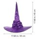 thumbnail image 5 of GAXIRE Sombrero de bruja de Halloween, sombrero de bruja de ala ancha para cosplay, disfraz de mascarada para fiesta de Halloween, 5 of 5