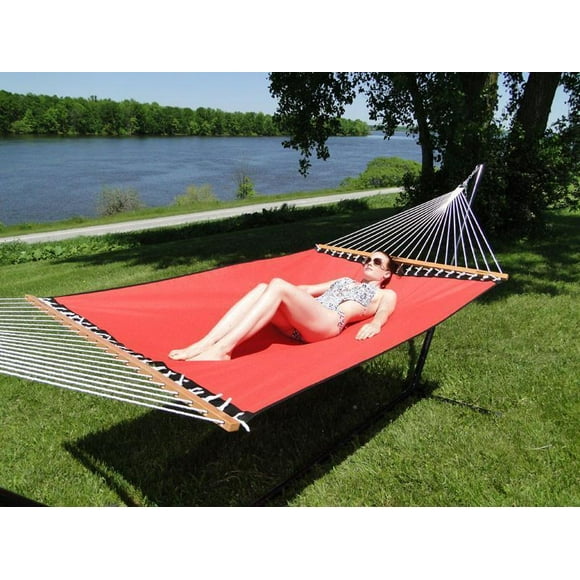 Poolside | Lake Hammock - Double - Red