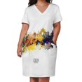 thumbnail image 3 of Vestido holgado con bolsillos y diseño del horizonte de Lisboa, ropa de mujer, vestido de verano para mujer 2025, vestidos para mujer, 3 of 7
