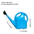 thumbnail image 2 of Luxcidy 5L Watering Can for Outdoor Plants with Removable Long Spout - Large Plastic Watering Can for Garden Flowers Plants Outdoor Plant House Flower (Blue), 2 of 2