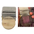 thumbnail image 4 of veasfak Speedweve Type Loom Weave Tool 12 Pin with Wooden Disc Darning Knitting Loom for, 4 of 9