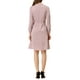 thumbnail image 3 of Vestido midi A-line de satén con cuello atado INSPIRE CHIC para mujer en rosa XS, 3 of 5