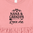 thumbnail image 4 of Inktastic Nana and Grandpa Love Me Girls Baby Dress, 4 of 5