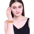 thumbnail image 3 of Efulgenz Indian Bangle Set Traditional Crystal Acrylic Bangle Faux Pearl Beaded Floral Tear Drop Kundan Bracelet Bangle Jewelry Set For Women (2 Pcs) Size 2.8, 3 of 6