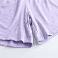 thumbnail image 3 of Itsame Womens Lightweight Shorts Pockets Women Walk Short Pants Purple Size XL, 3 of 5