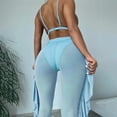 thumbnail image 2 of Bathing Suit 3Pcs/Set Swim Pool Matching Padded Charming Bra Briefs Swimwear Set with Long Pants, 2 of 5