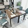 thumbnail image 3 of Gymax Set of 2 55'' Conference Table Office Computer Study Desk Metal Base Meeting Room, 3 of 10