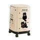 thumbnail image 1 of Cubo de basura de cocina con ruedas universales de 360 degree y tapa, cesta decorativa para basura, ideal para comedor, cafetería, habitación de invitados., 1 of 8