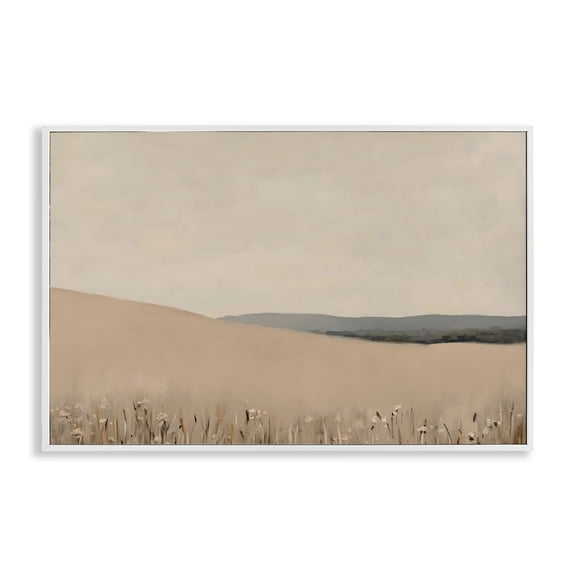 Stupell Industries Fields Of Blush Landscape White Framed Giclee Art, design by Franklyn Gregory