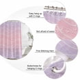 thumbnail image 3 of Pink Purple Ombre Bathroom Shower Curtains with 12 Hooks Waterproof Shower Curtain for Stalls and Bathtubs Modern Abstract Striped Polka Dots Decorative Bathroom Privacy Curtain 36x78 Inches, 3 of 9