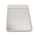 thumbnail image 2 of Defrosting Tray Double Sided Grinding Thawing Cutting Board with Sharpener for Frozen Meat Wheat Straw Color, 2 of 5