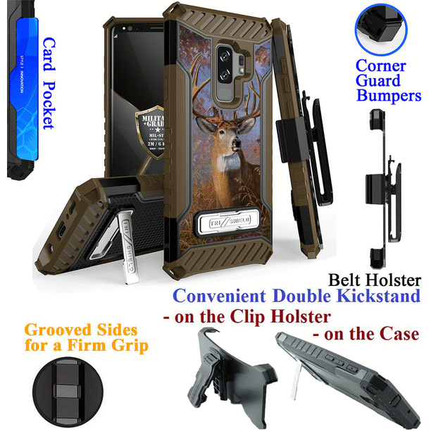 For 6 2 Samsung Galaxy S9 Plus Case Holster Phone Case Belt Clip 2 Kick Stand Card Slot Corner Guard Bumper Grip Sides Hybrid Armor Cover Camo Deer Buck Walmart Com Walmart Com For 6 2 Samsung Galaxy S9 Plus Case Holster Phone Case Belt Clip 2 Kick Stand Card Slot Corner Guard Bumper Grip Sides Hybrid Armor Cover Camo Deer Buck Walmart Com Walmart Com