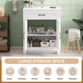 thumbnail image 4 of Jarbalai 31.5" White Bathroom Vanity and Sink Combo, Floor Standing Cabinet with 2 Doors, 4 of 7