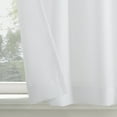 thumbnail image 3 of Mainstays 3-Piece Textured Semi Sheer Rod Pocket Kitchen Window Tier Pair and Valance, 2 Café Curtains and 1 Curtain Valance, Navy, 56"W x 36"L, 3 of 9