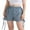 Dark Blue, variant on Michellecmm Women Summer Plaid Shorts Casual Bows Cutouts Elastic Short Pants