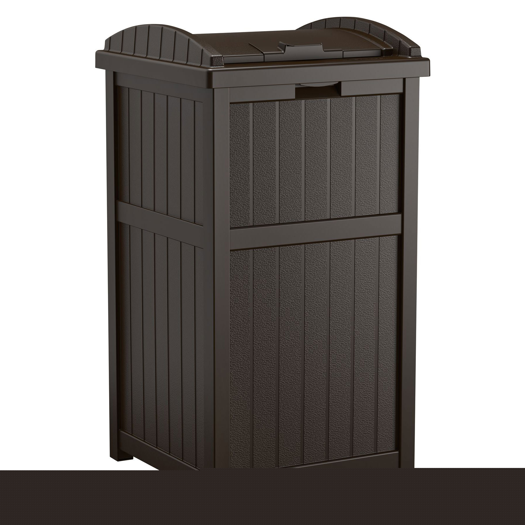 thumbnail image 2 of Suncast Trash Hideaway Outdoor Garbage Waste Can Bin, Java 10 Pack, 33 Gallon, 2 of 2
