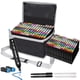thumbnail image 1 of Juego de rotuladores de alcohol Banral, 180 colores, doble punta, con funda, 1 of 8