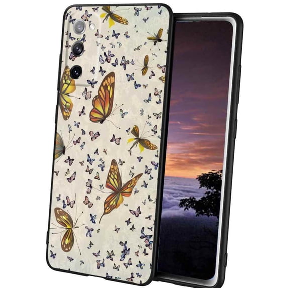 Butterfly-118 Phone Case, Degined for Samsung Galaxy S20 FE Case Men Women, Flexible Silicone Shockproof Case for Samsung Galaxy S20 FE