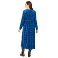 thumbnail image 2 of Woman Within Plus Size 21-Button Velour Dress, 2 of 3
