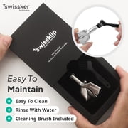 Swissklip Nose Hair Trimmer for Men I Manual Nose Hair Trimmer for Women I Stainless Steel Nose Hair Remover for Men & Women I Easy to Use Ear Hair Trimmer I Keep Your Nose Neat and Clean! (1)