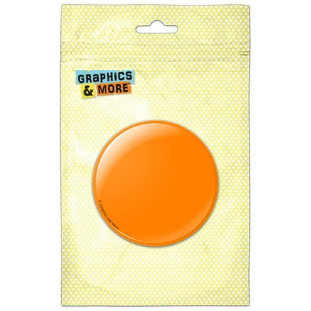 

Solid Color Orange Refrigerator Button Magnet