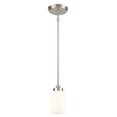 thumbnail image 1 of Dawson 4'' Wide 1-Light Mini Pendant - Satin Nickel, 1 of 2